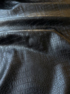 Black Python Faux Leather
