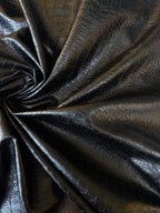 Black Python Faux Leather