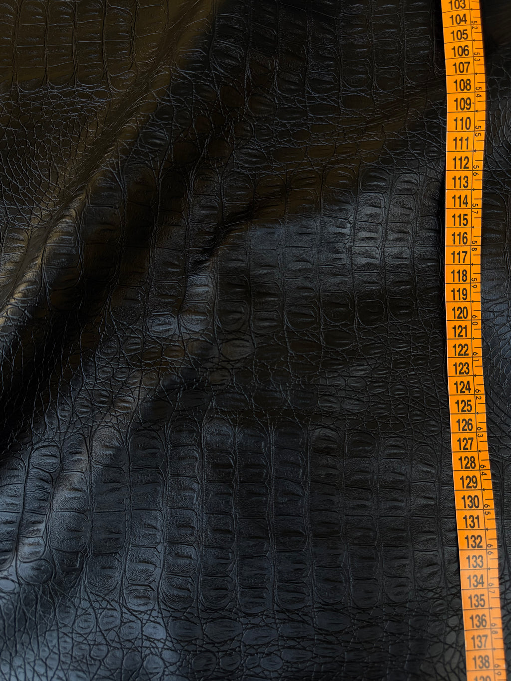 Black Python Faux Leather