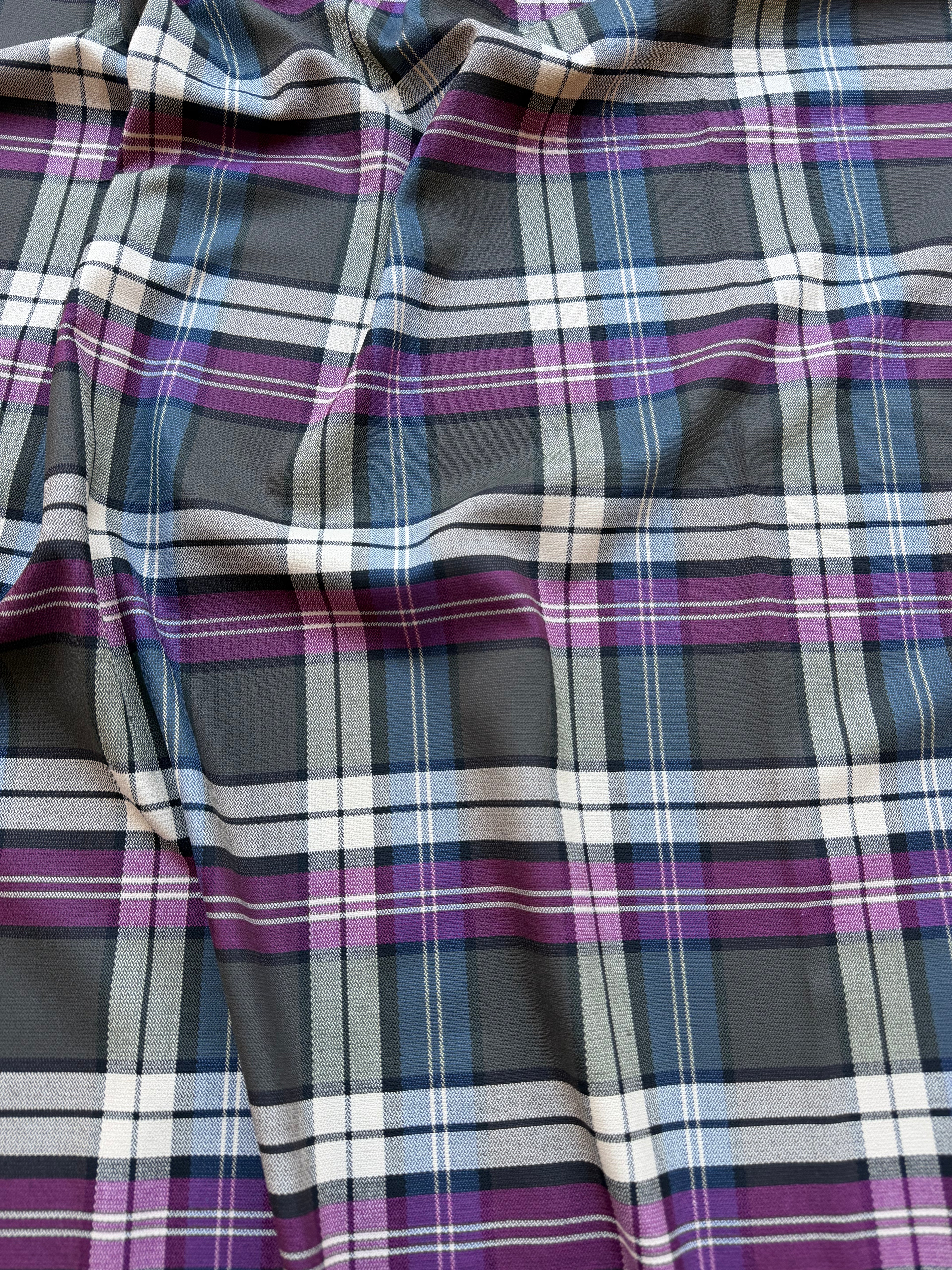 Scampolo 1,60x1,50 Tartan Prugna Scozzese