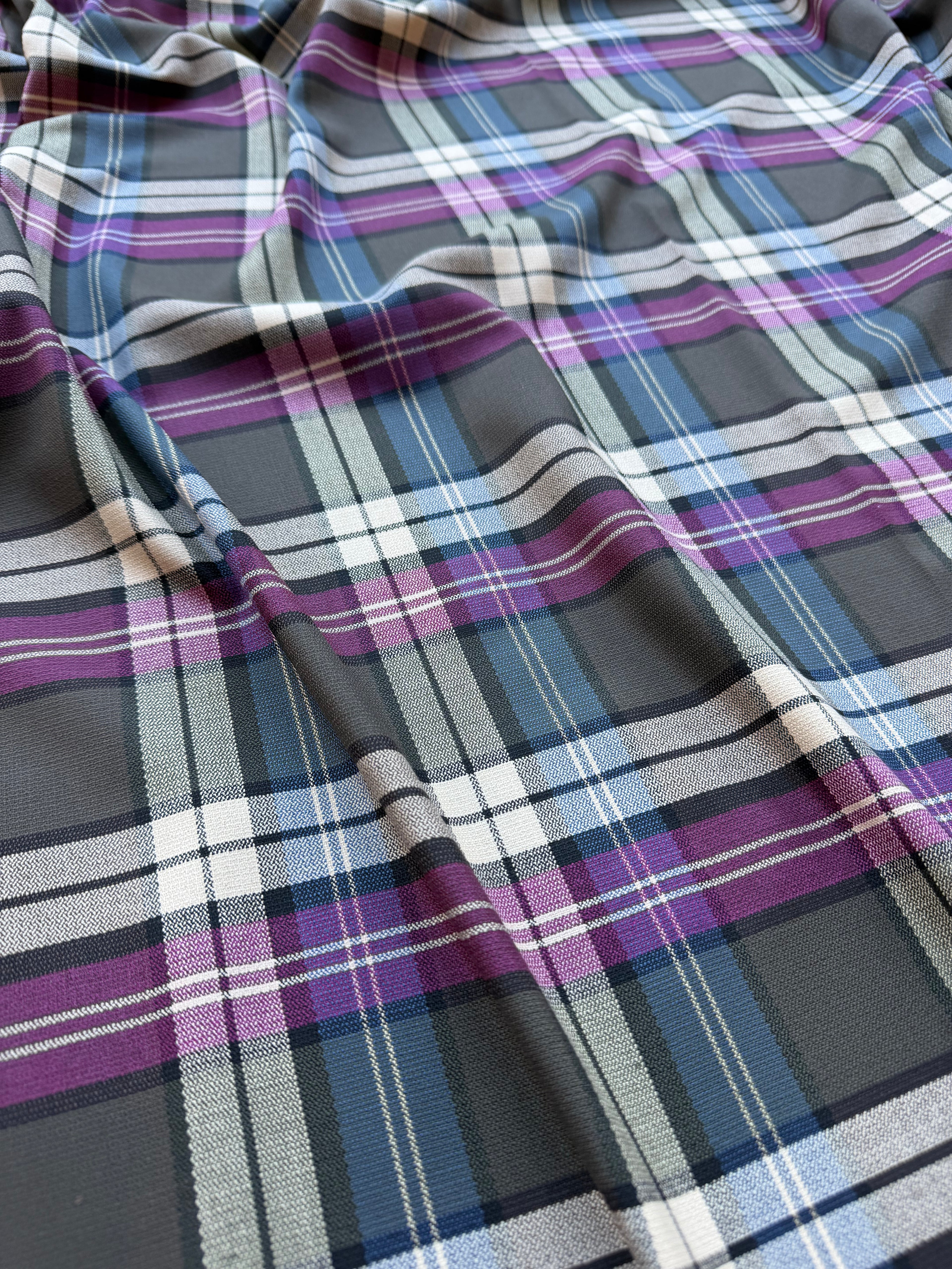 Scampolo 1,60x1,50 Tartan Prugna Scozzese