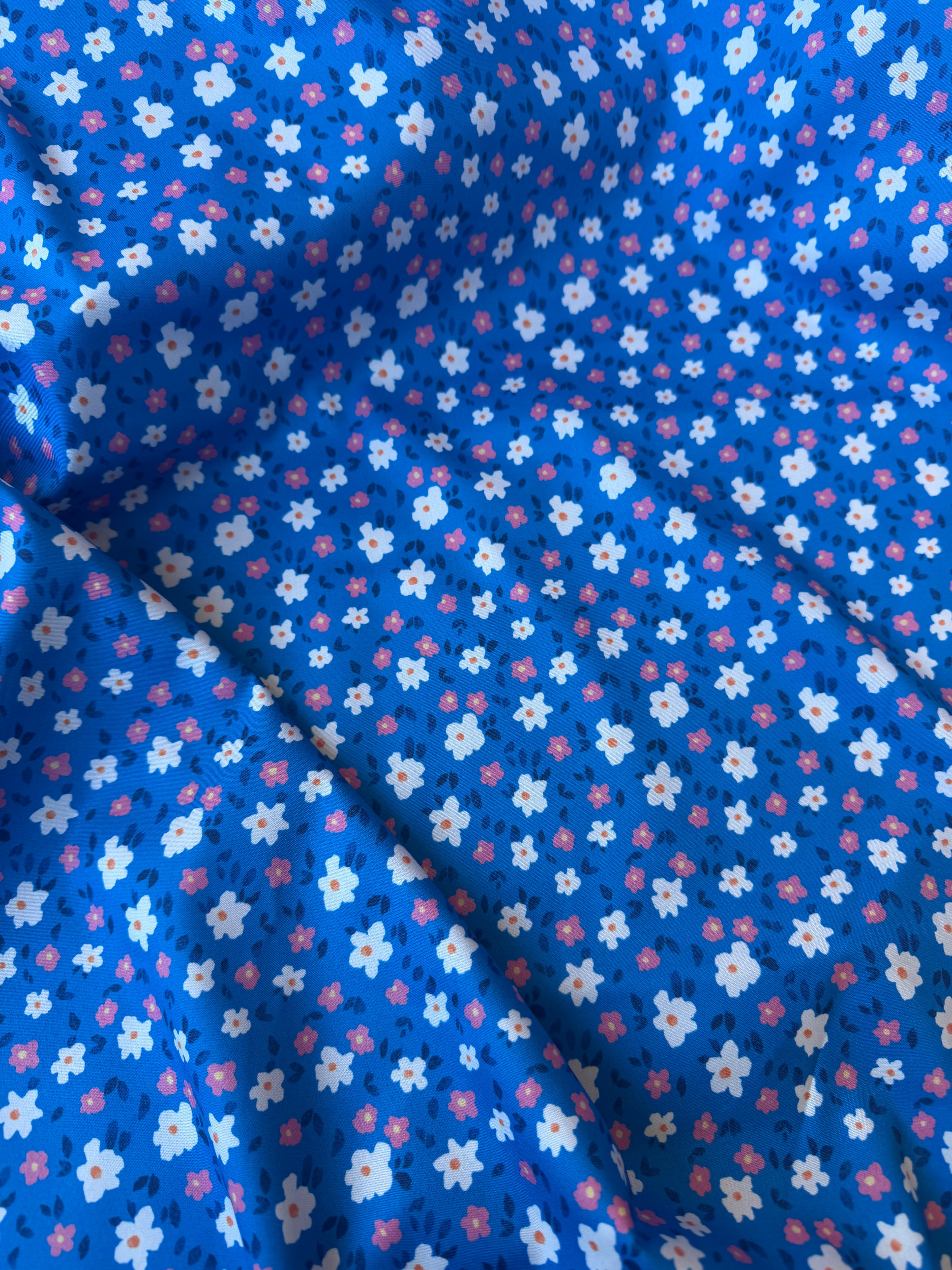 Popeline Viscosa Provenzale Fiore Primavera