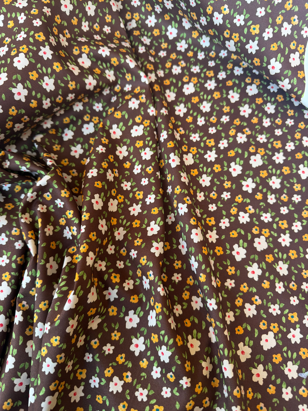 Popeline Viscosa Provenzale Fiore Primavera