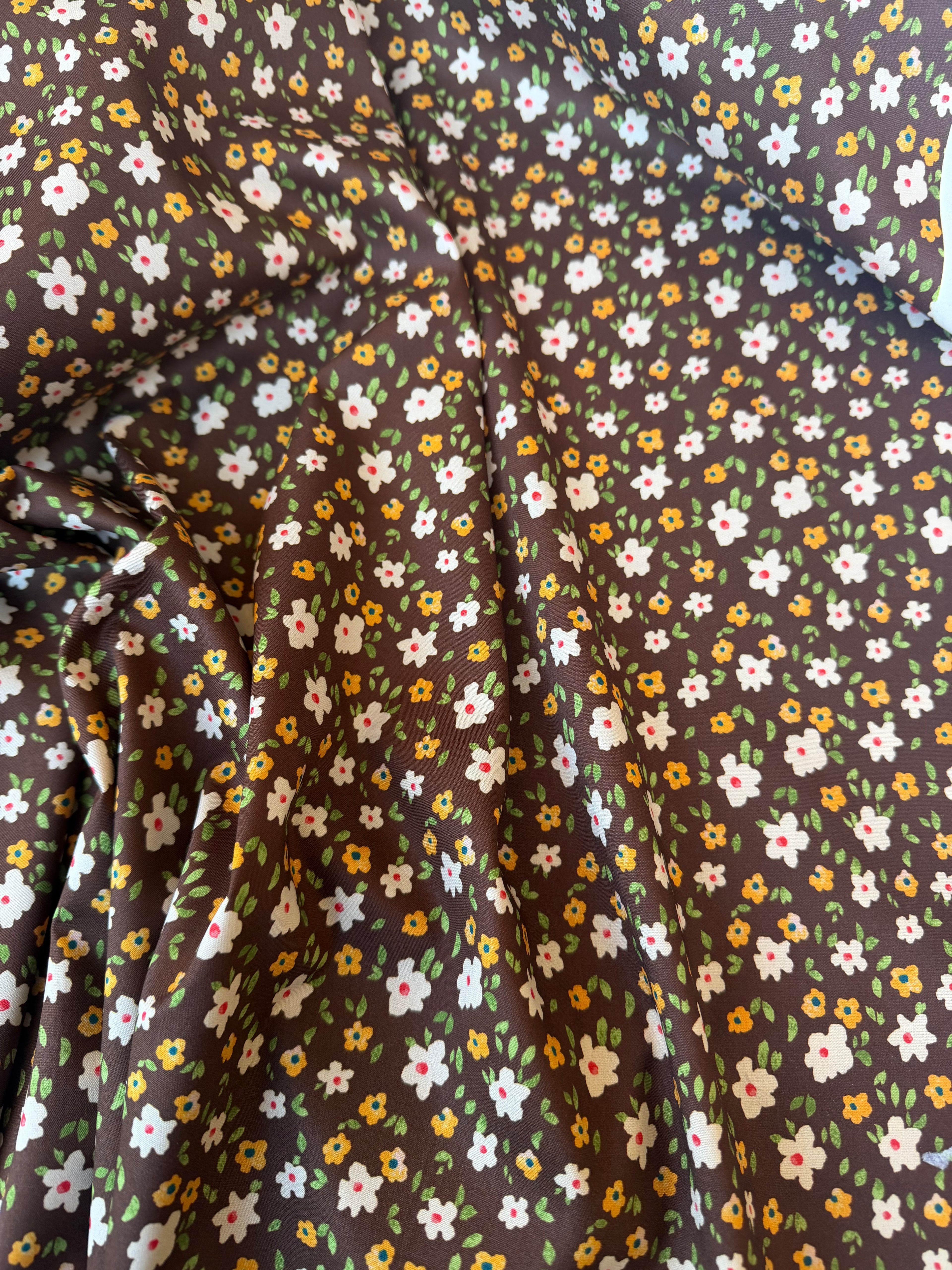 Popeline Viscosa Provenzale Fiore Primavera