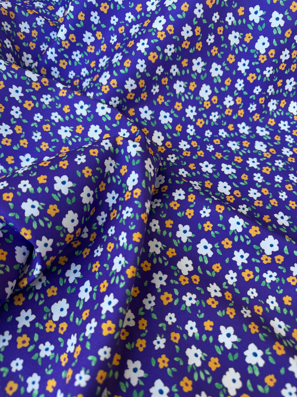 Popeline Viscosa Provenzale Fiore Primavera