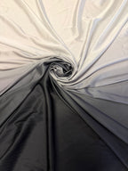 Satin Manoseta Sfumato Grigio Nero