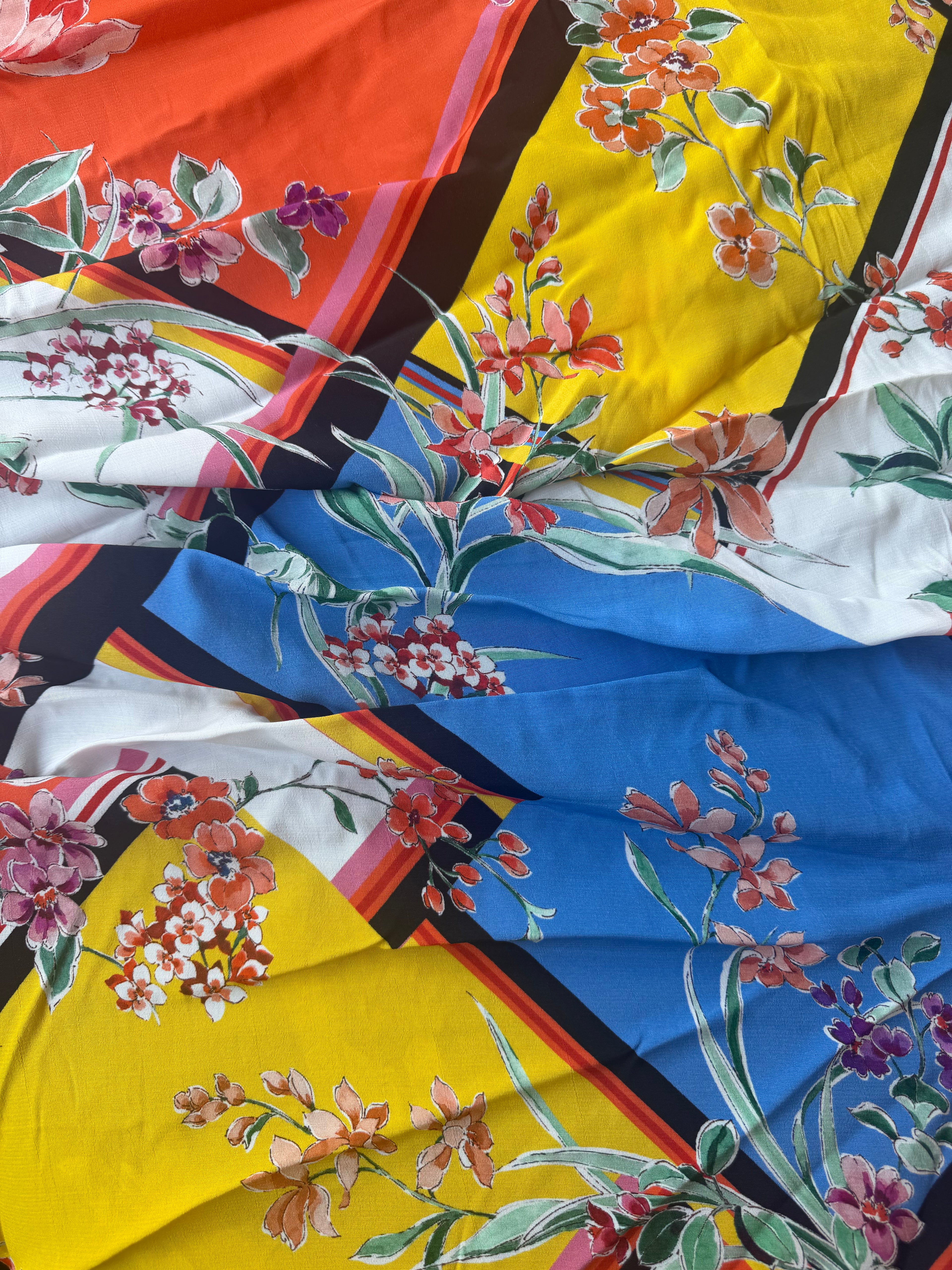 Scampolo Satin floreale Ibiza 2,60x1,50