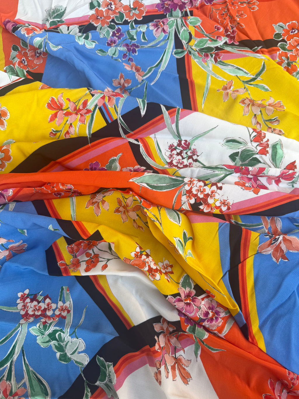 Scampolo Satin floreale Ibiza 2,60x1,50