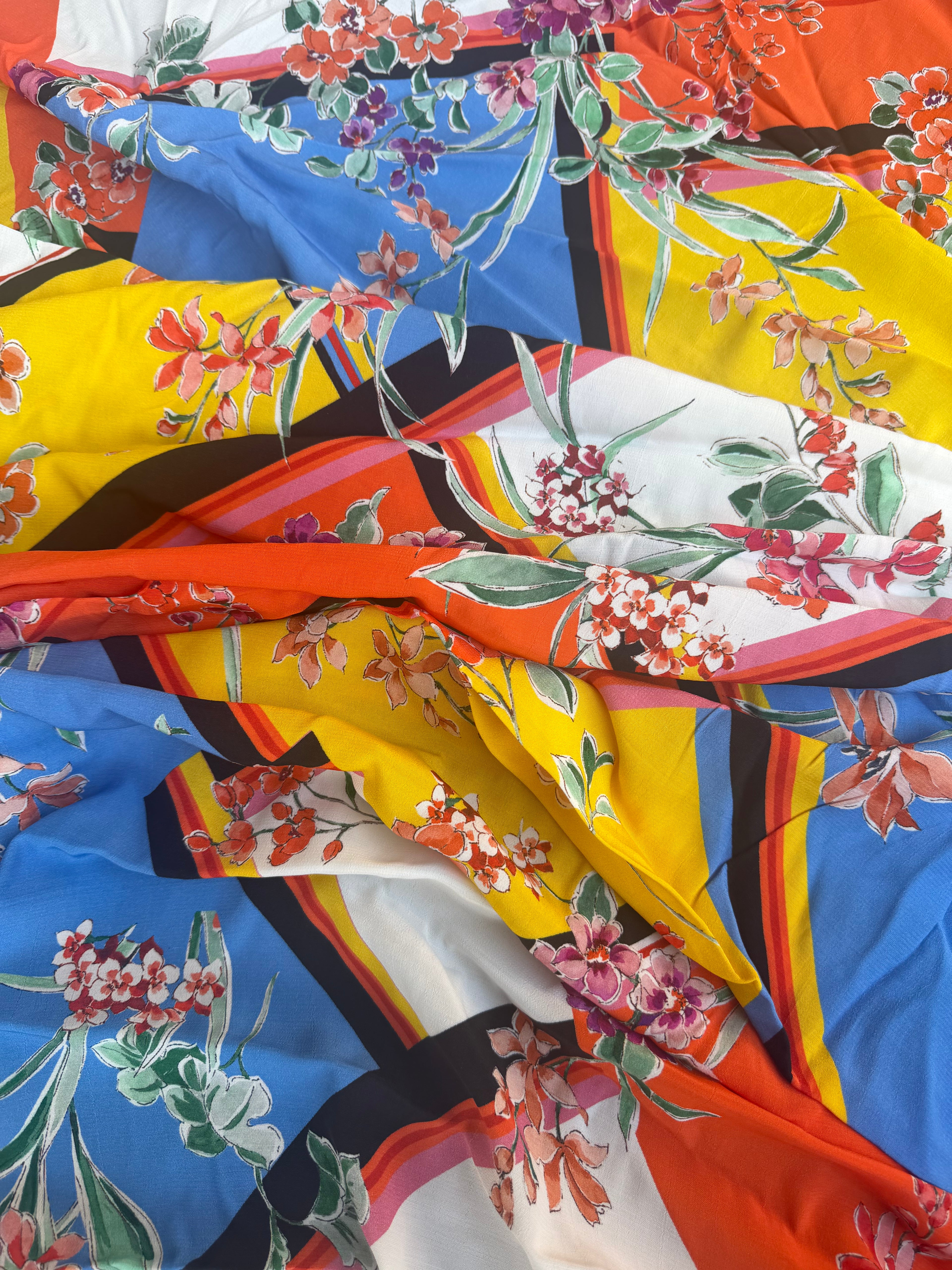 Scampolo Satin floreale Ibiza 2,60x1,50