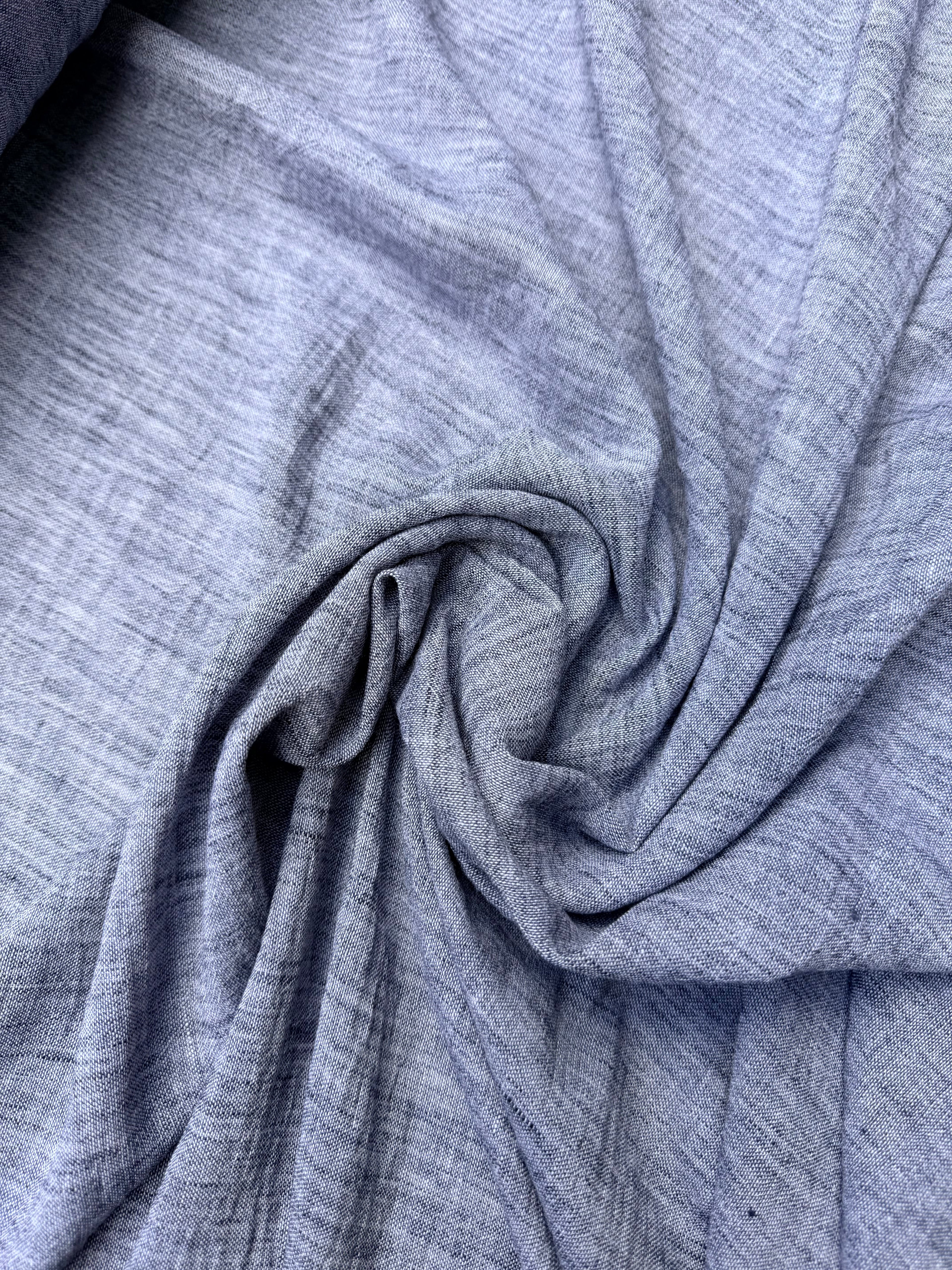Scampolo Mussola Misto Lino jeans 2,20x1,50