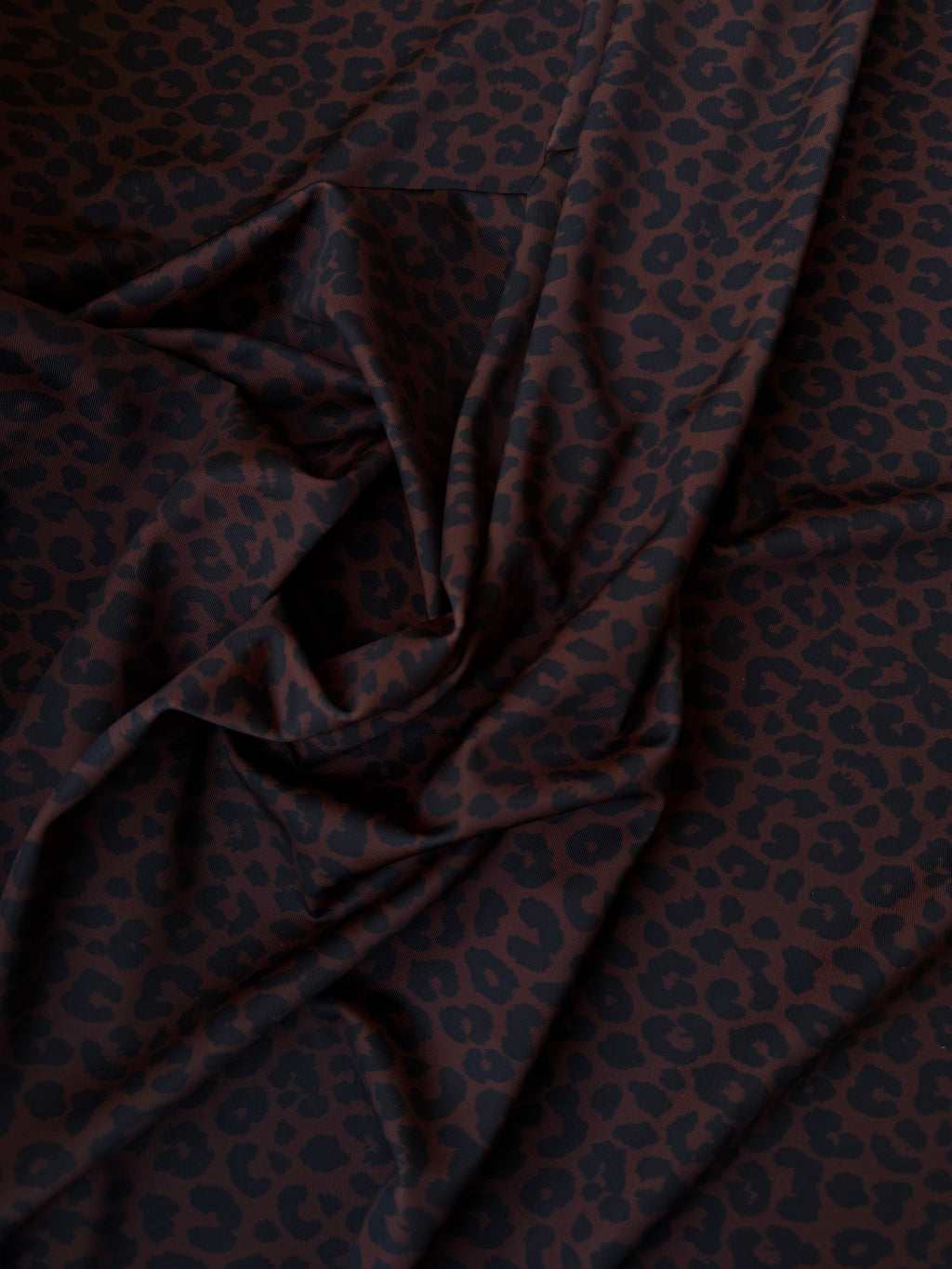 Lycra Maculato Animalier Marroncino