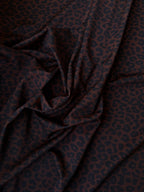 Lycra Maculato Animalier Marroncino