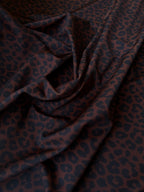 Lycra Maculato Animalier Marroncino