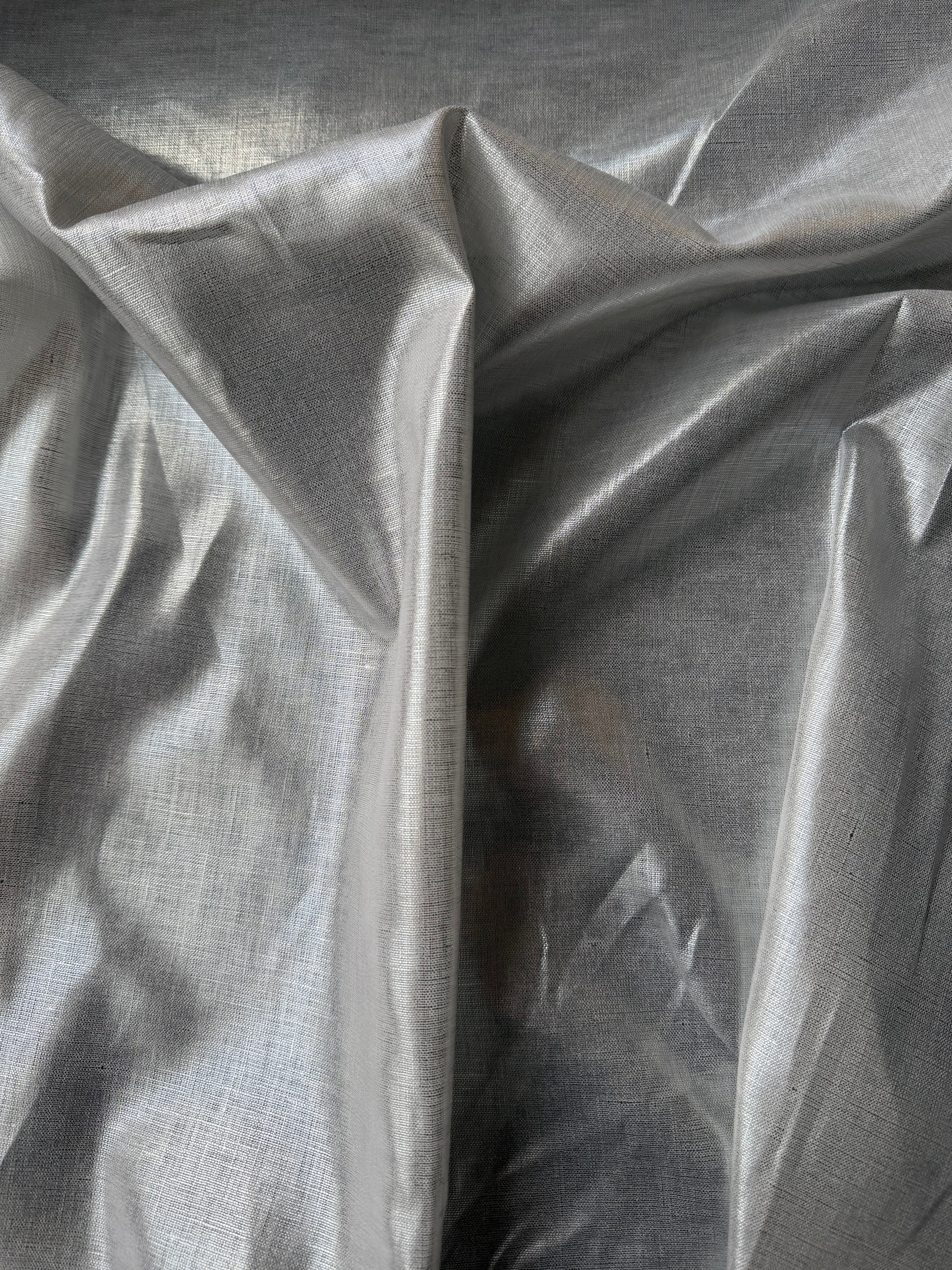 Puro Lino Spalmato Argento