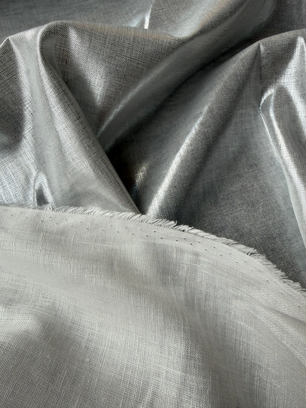 Puro Lino Spalmato Argento