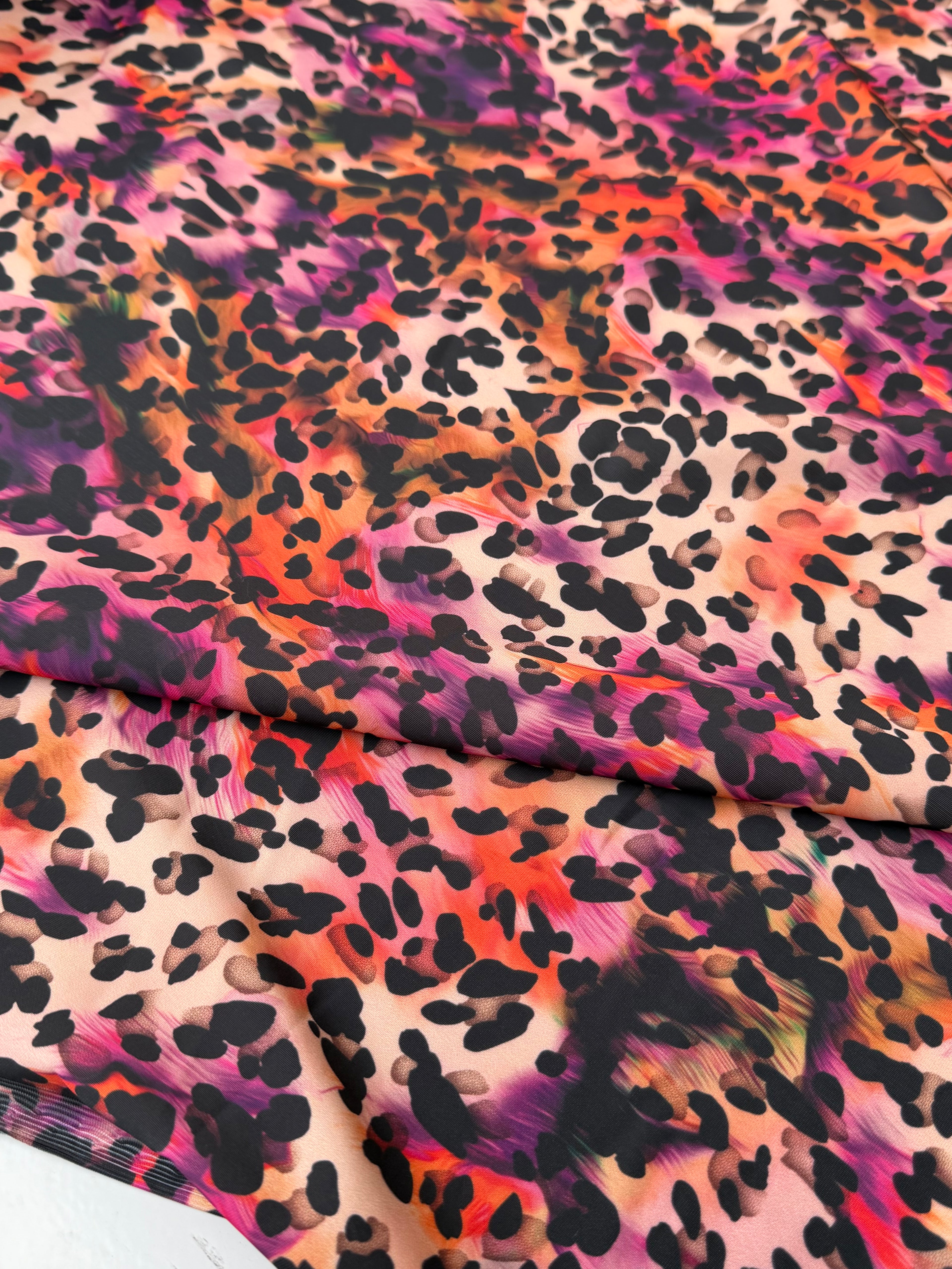 Lycra Animalier Leopardato Sfumature Savana