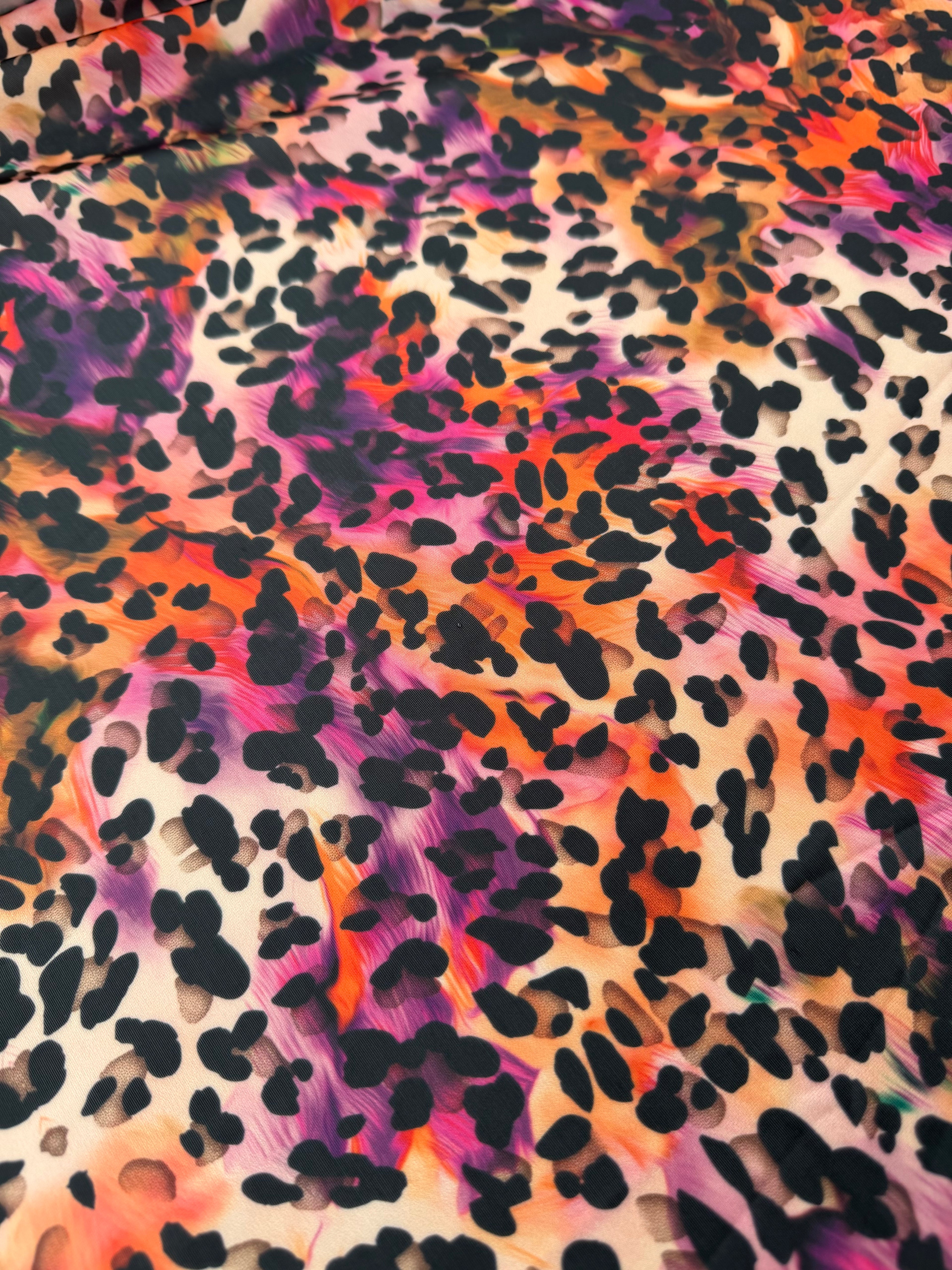 Lycra Animalier Leopardato Sfumature Savana