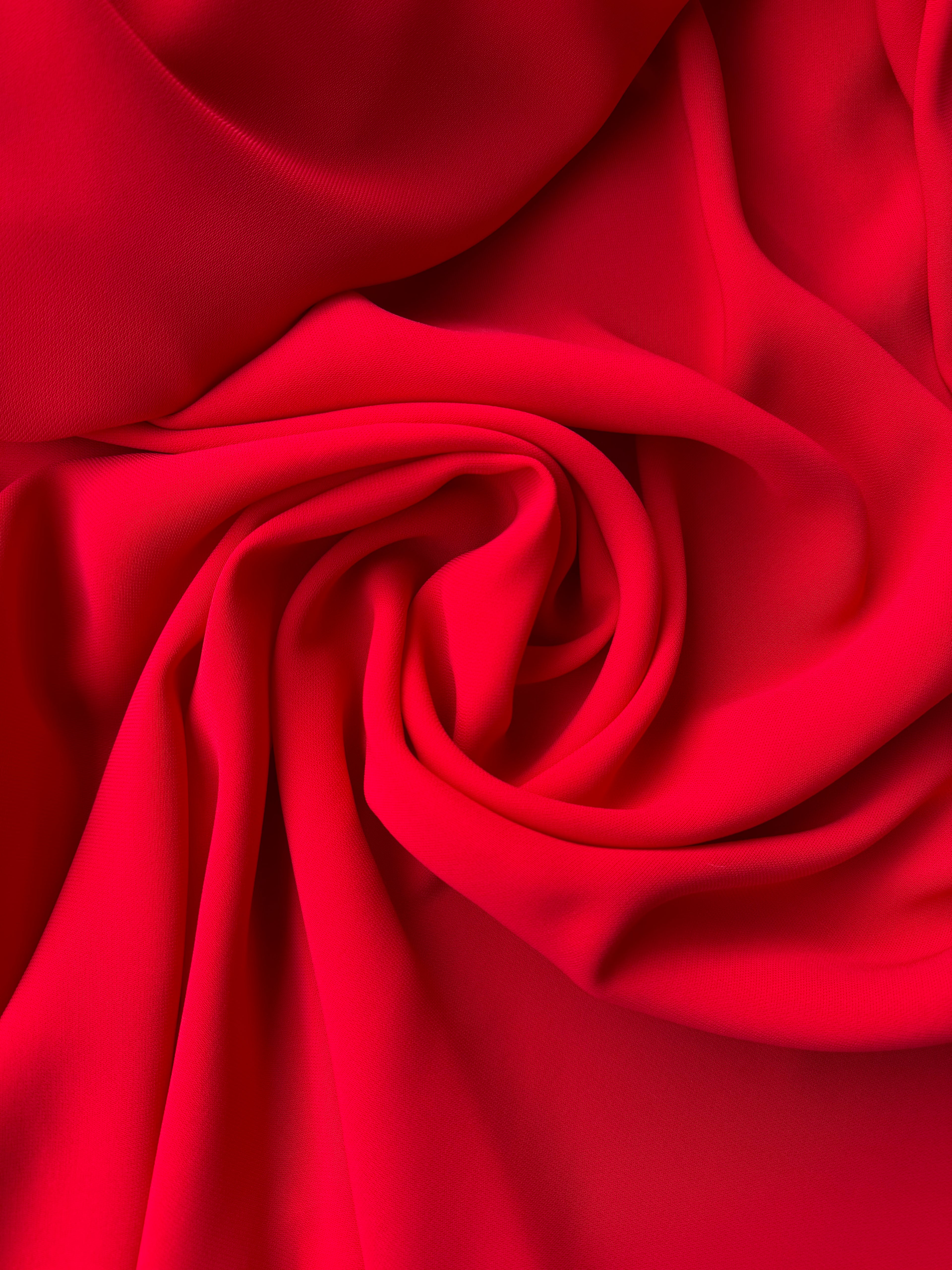 Cady Fluido Morbido Stretch Rosso