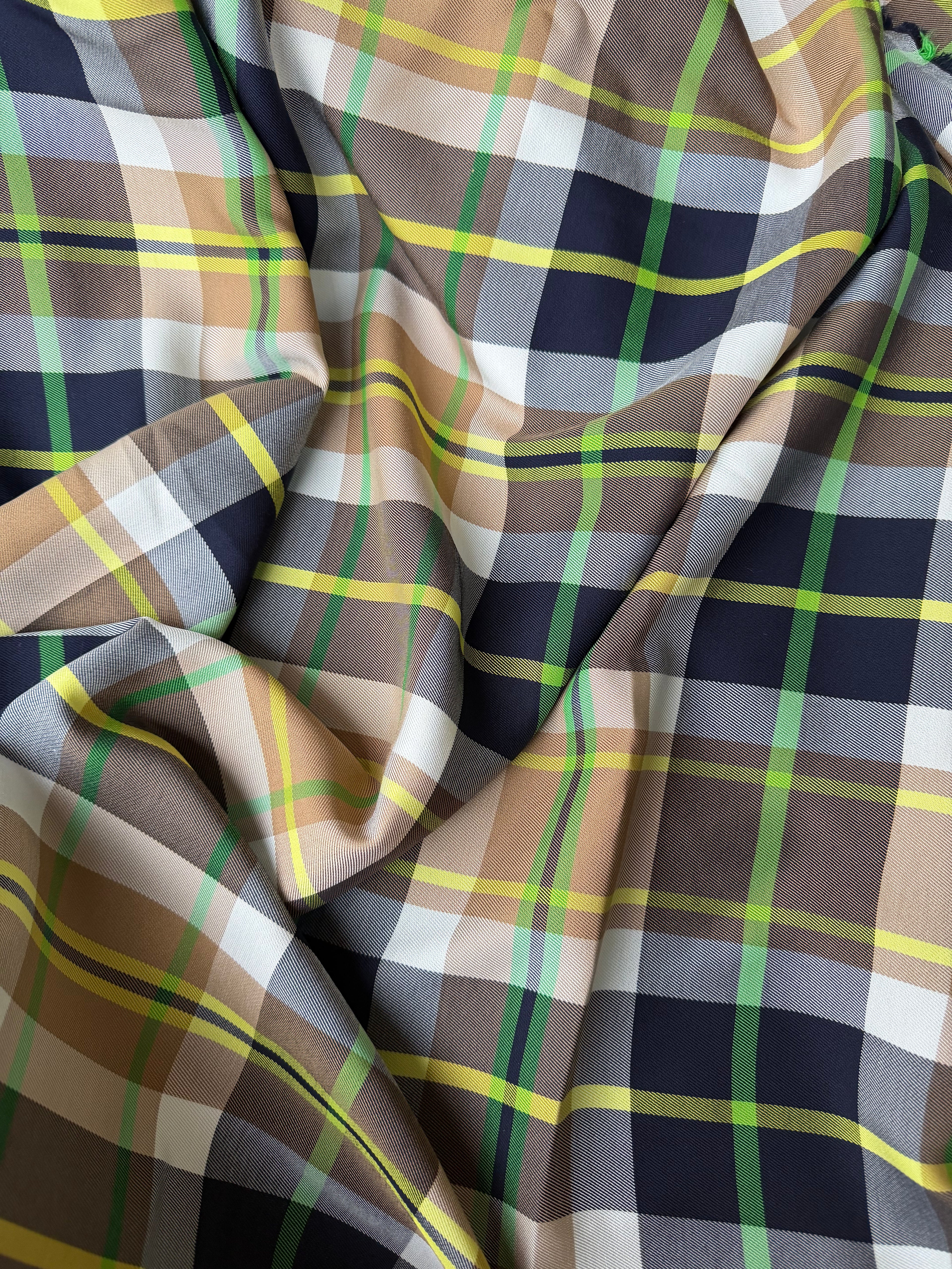 Tartan Viscosa/Cotone Happy