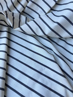 Popeline Cotone Gessato Riga SOTTOPREZZO