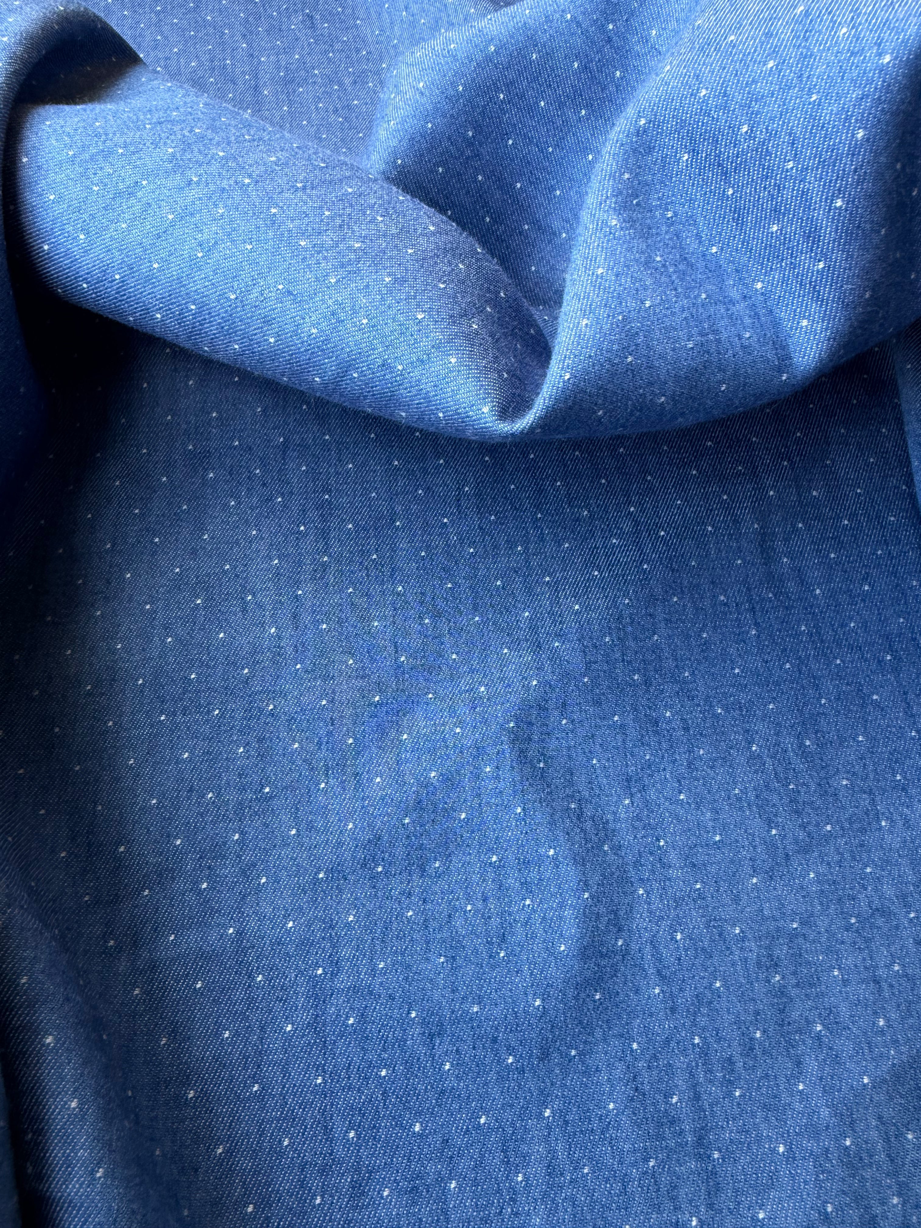 Tessuto Jeans Elastico Minipois