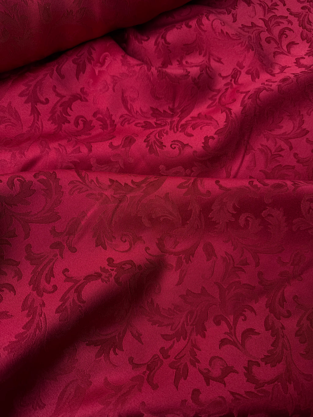 Tappezzeria Damascato Jacquard Classic Bordeaux 280