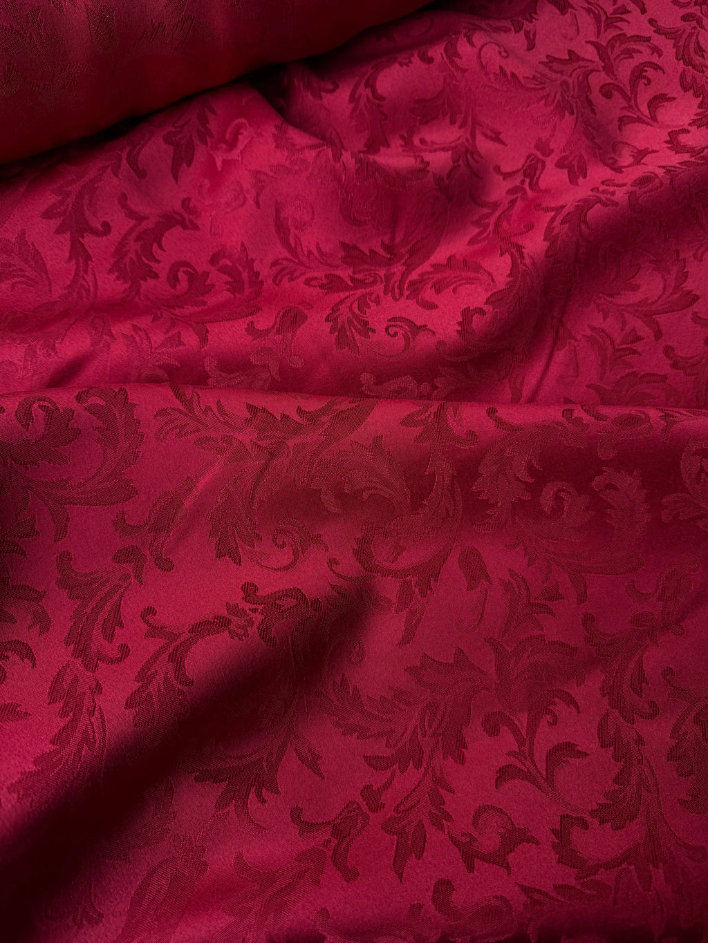 Tappezzeria Damascato Jacquard Classic Bordeaux 280
