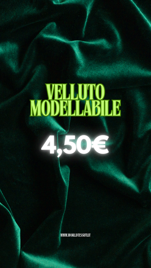 Velluto Liscio Modellabile (OFFERTA) - WorldTessuti