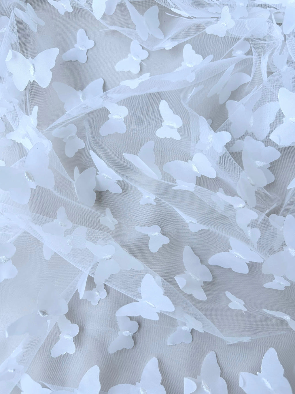 Tulle Elastico Farfalle 3D