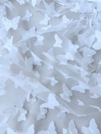 Tulle Elastico Farfalle 3D