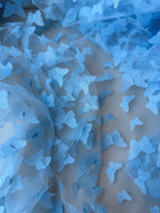 Tulle Elastico Farfalle 3D