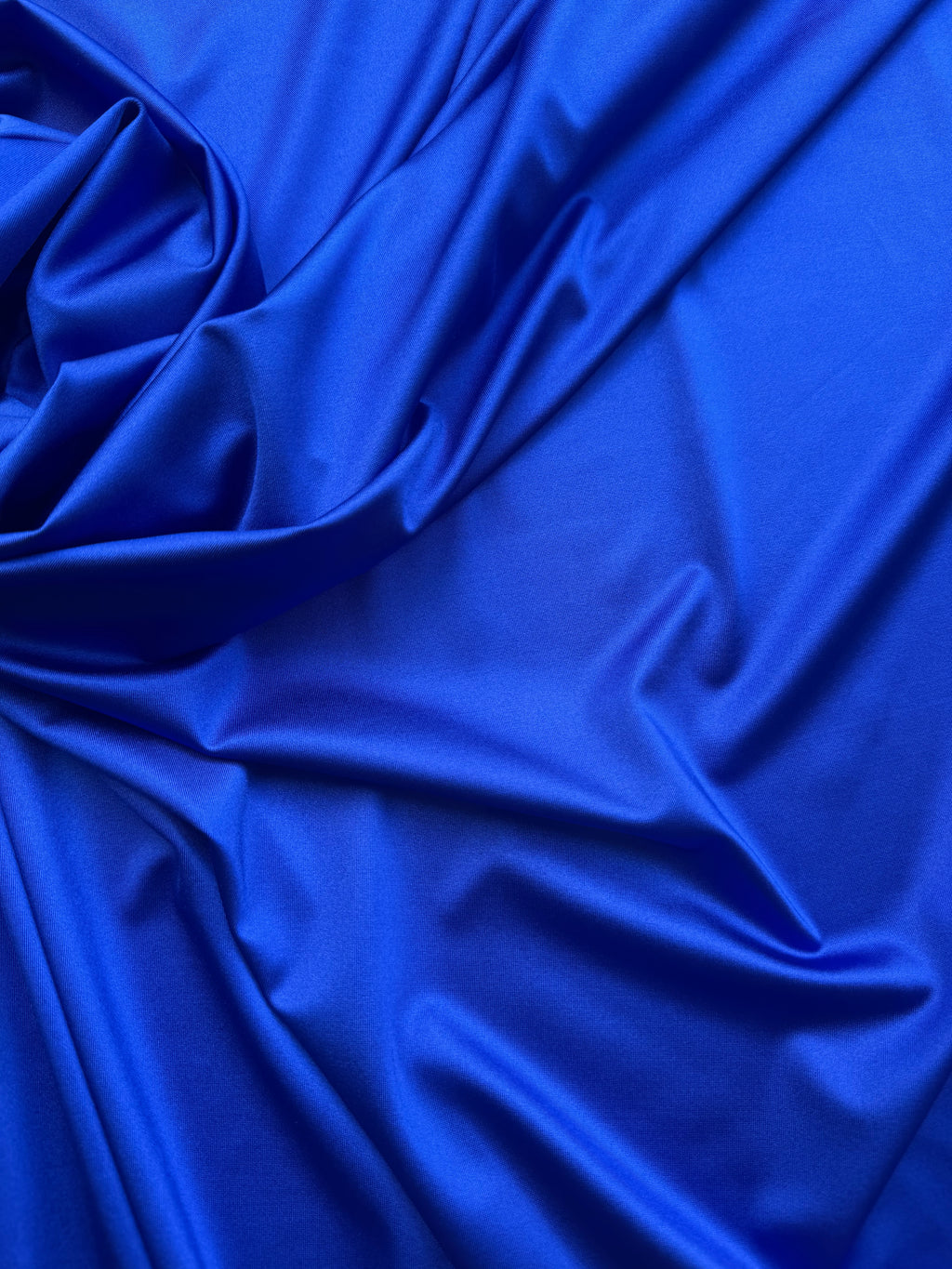 Lycra Tinta unita Blu Elettrico Lucida