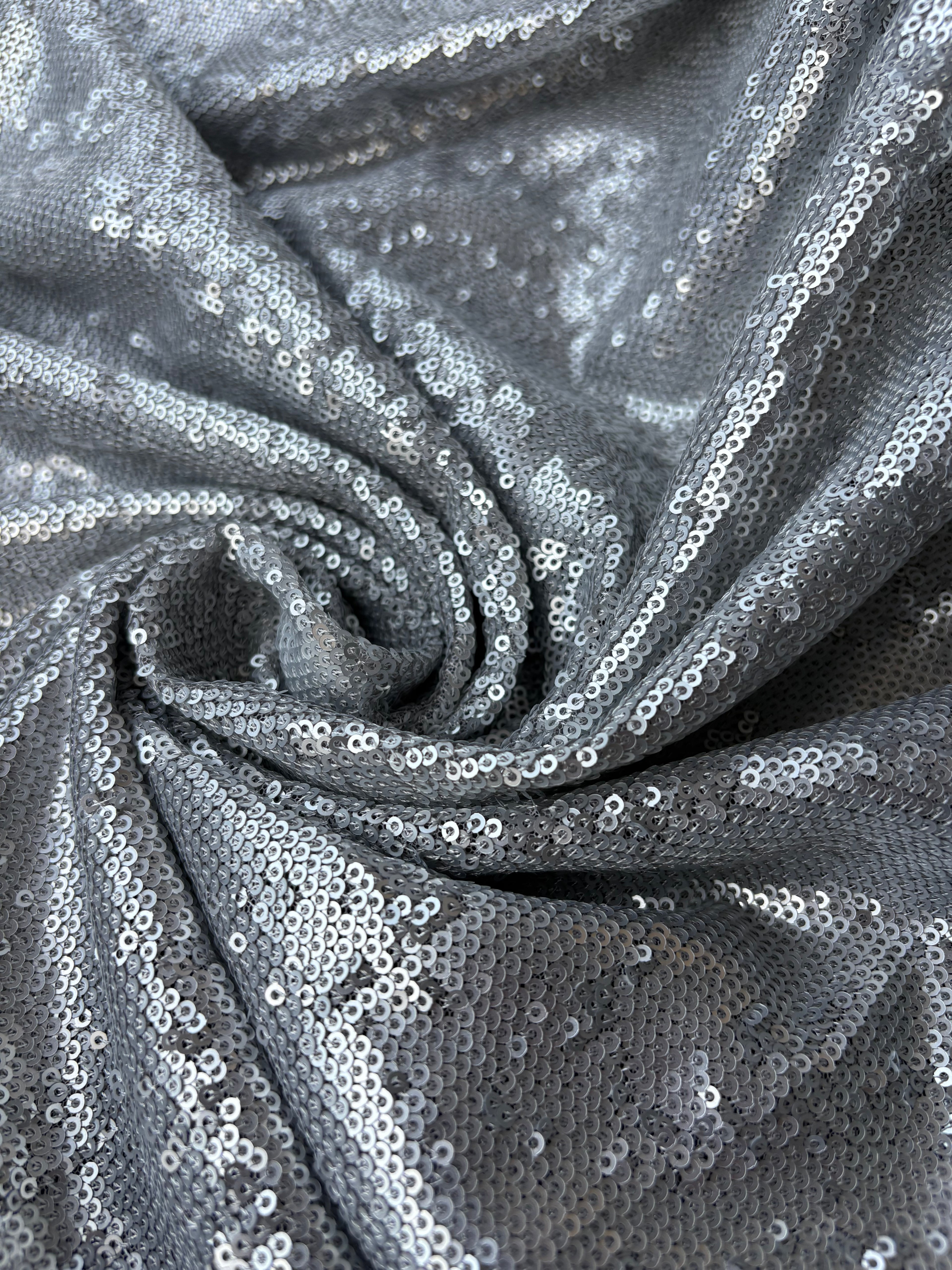 Pailettes Argento Elastiche