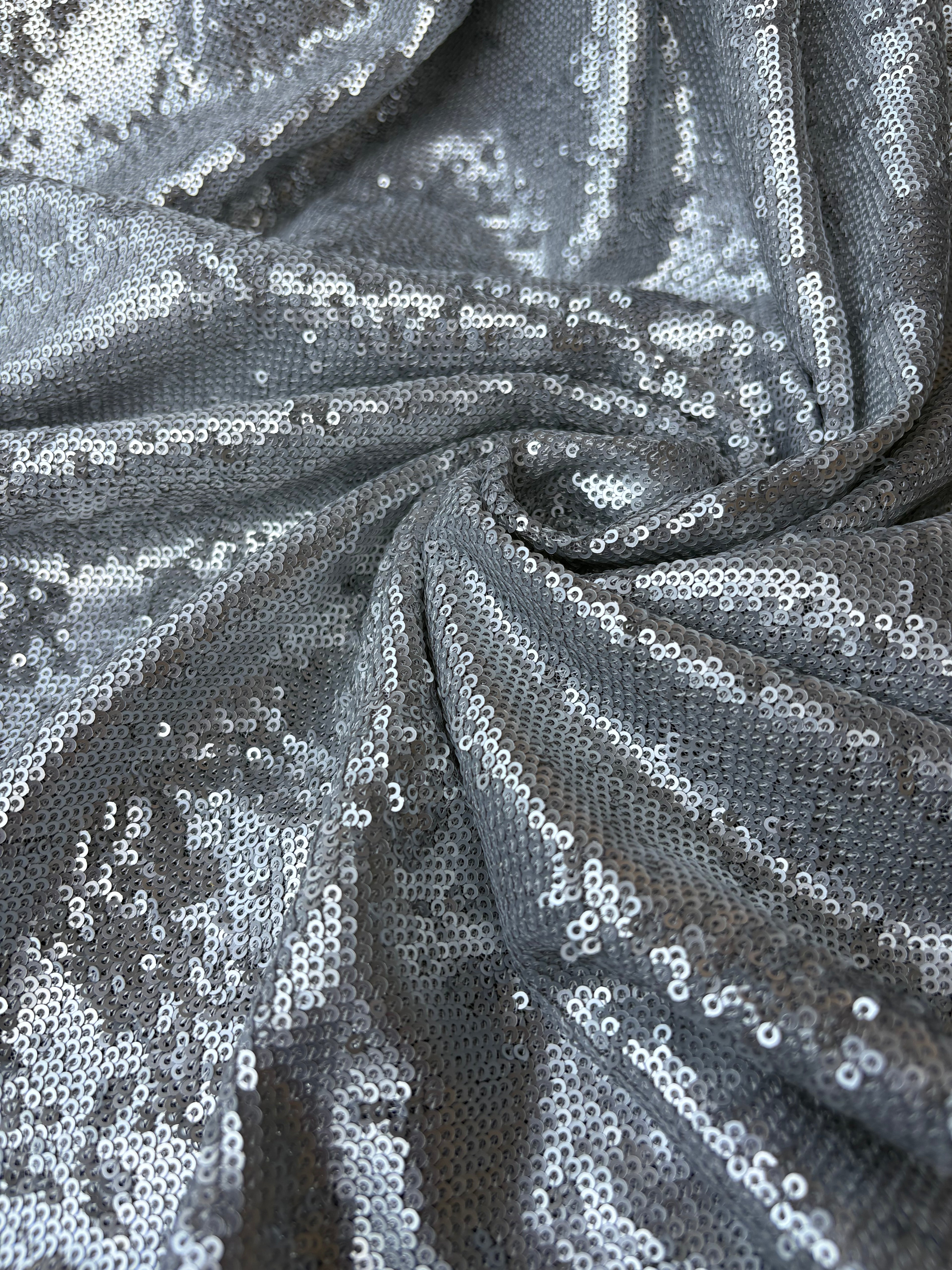 Pailettes Argento Elastiche