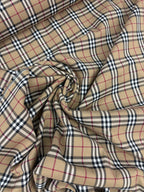 Tartan Scozzese Quadro Piccolo Beige Stile Inglese - WorldTessuti