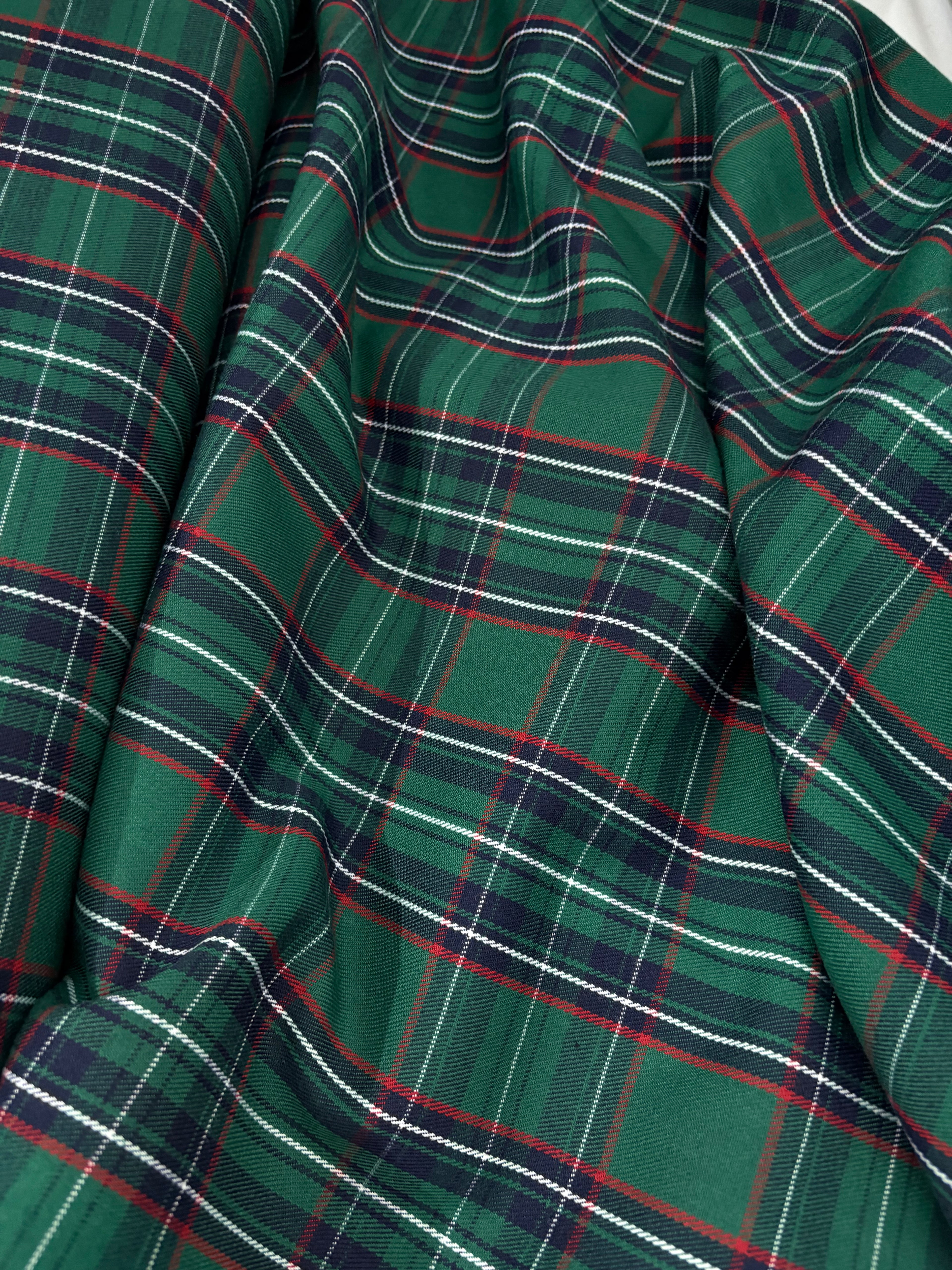 Tartan Scozzese Quadrone Verdone Inglese