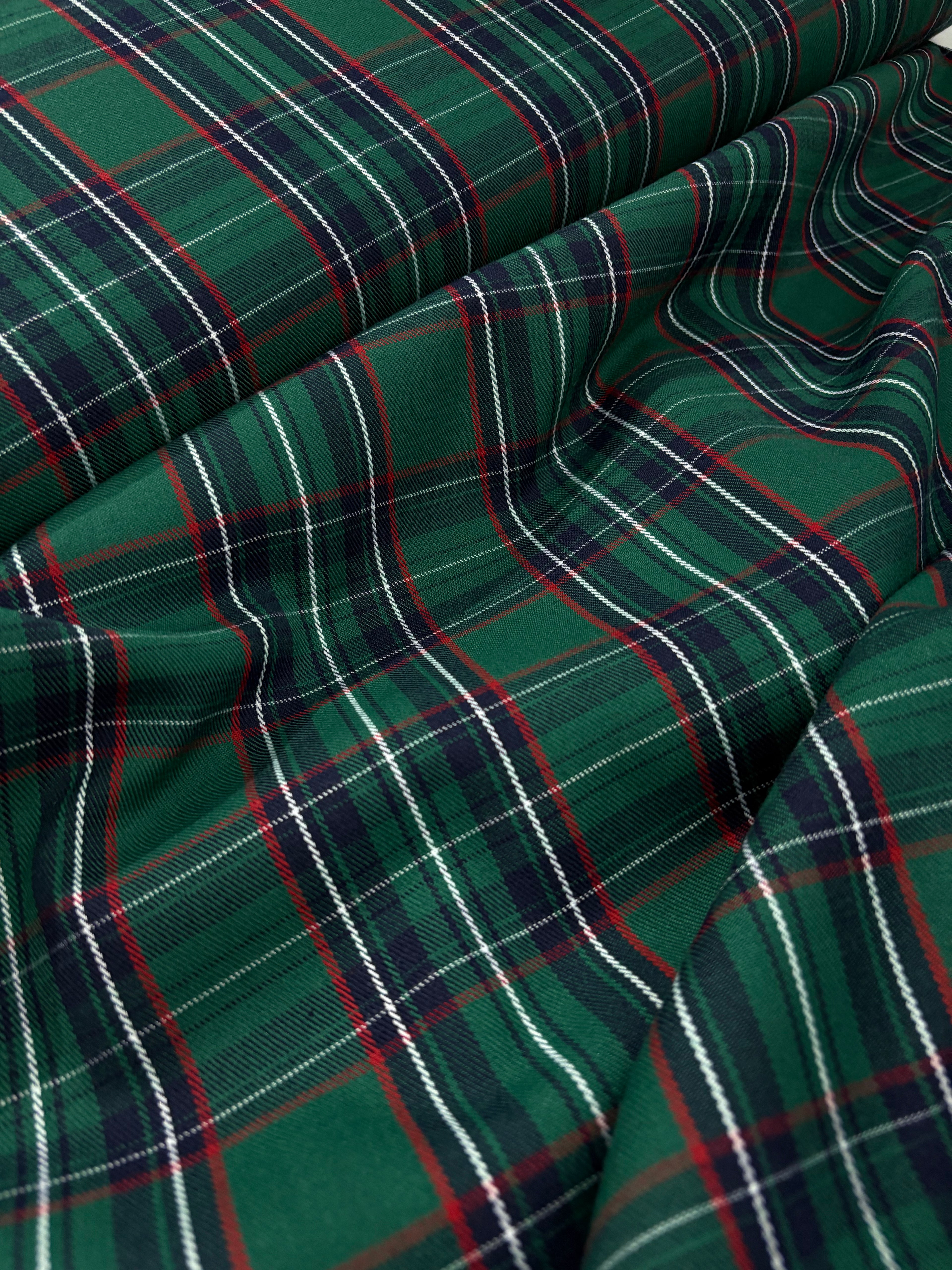Tartan Scozzese Quadrone Verdone Inglese