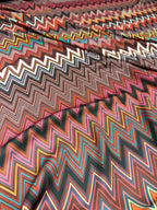 Tessuto Satin Stile Missoni