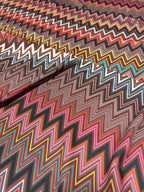 Tessuto Satin Stile Missoni