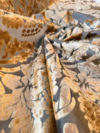 Damascato Jacquard Velluto Operato Oro