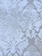 Damascato Jacquard Velluto Operato Panna