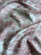 Duchessa Stile Tela de jouy Animalier bordeaux