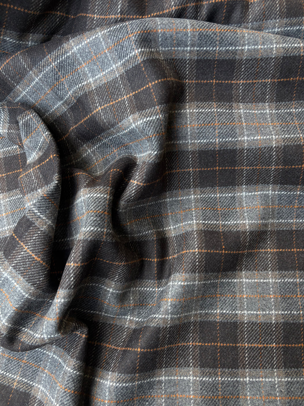 Tessuto Panno Lana COTTA Tartan