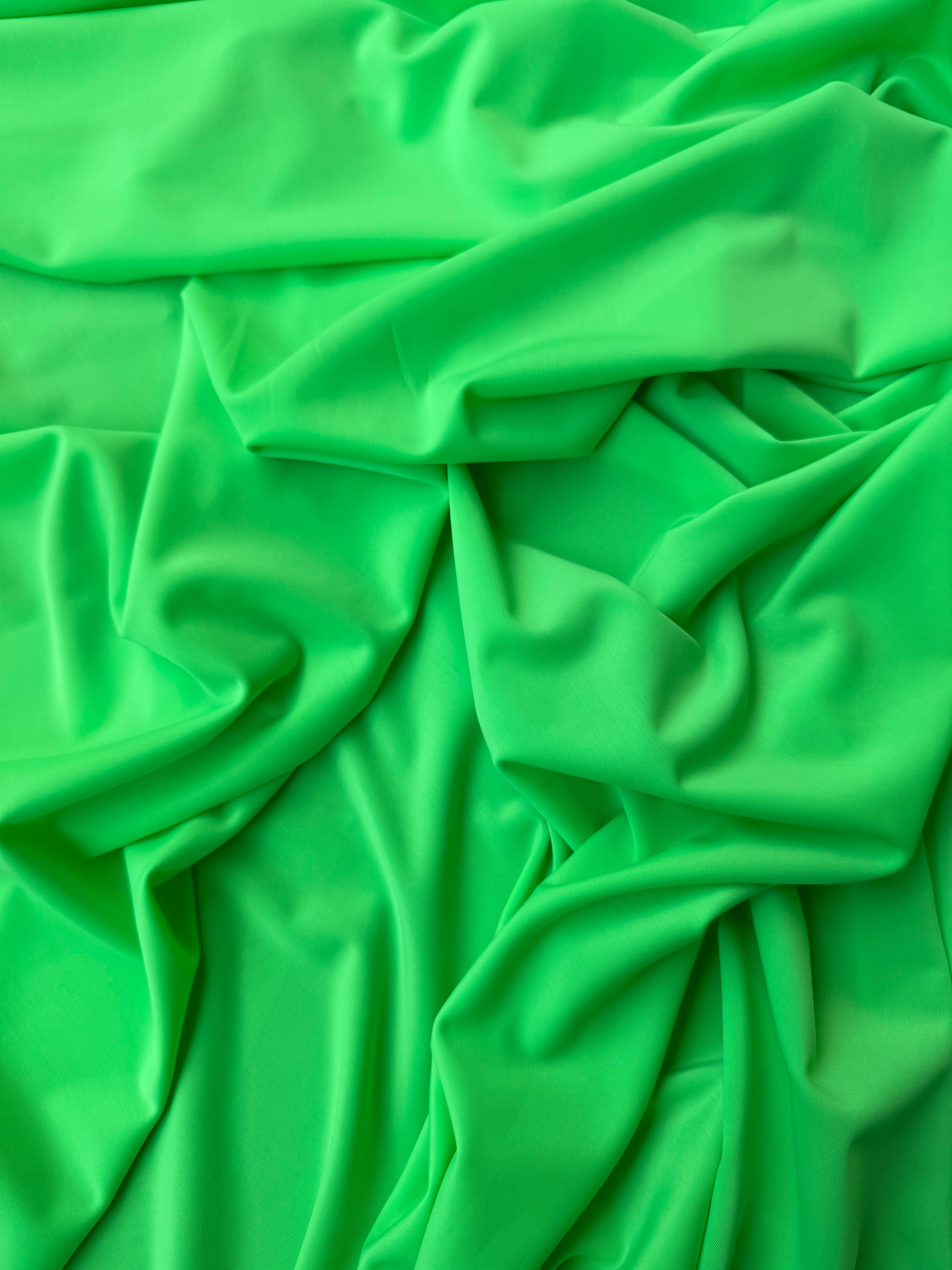 Lycra Tinta unita Verde Fluo