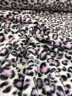 Tessuto Lana COTTA Animalier Rosa - WorldTessuti