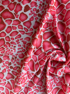 Scampolo Satin Giraffa Animalier Rossastro 3,00x2,80