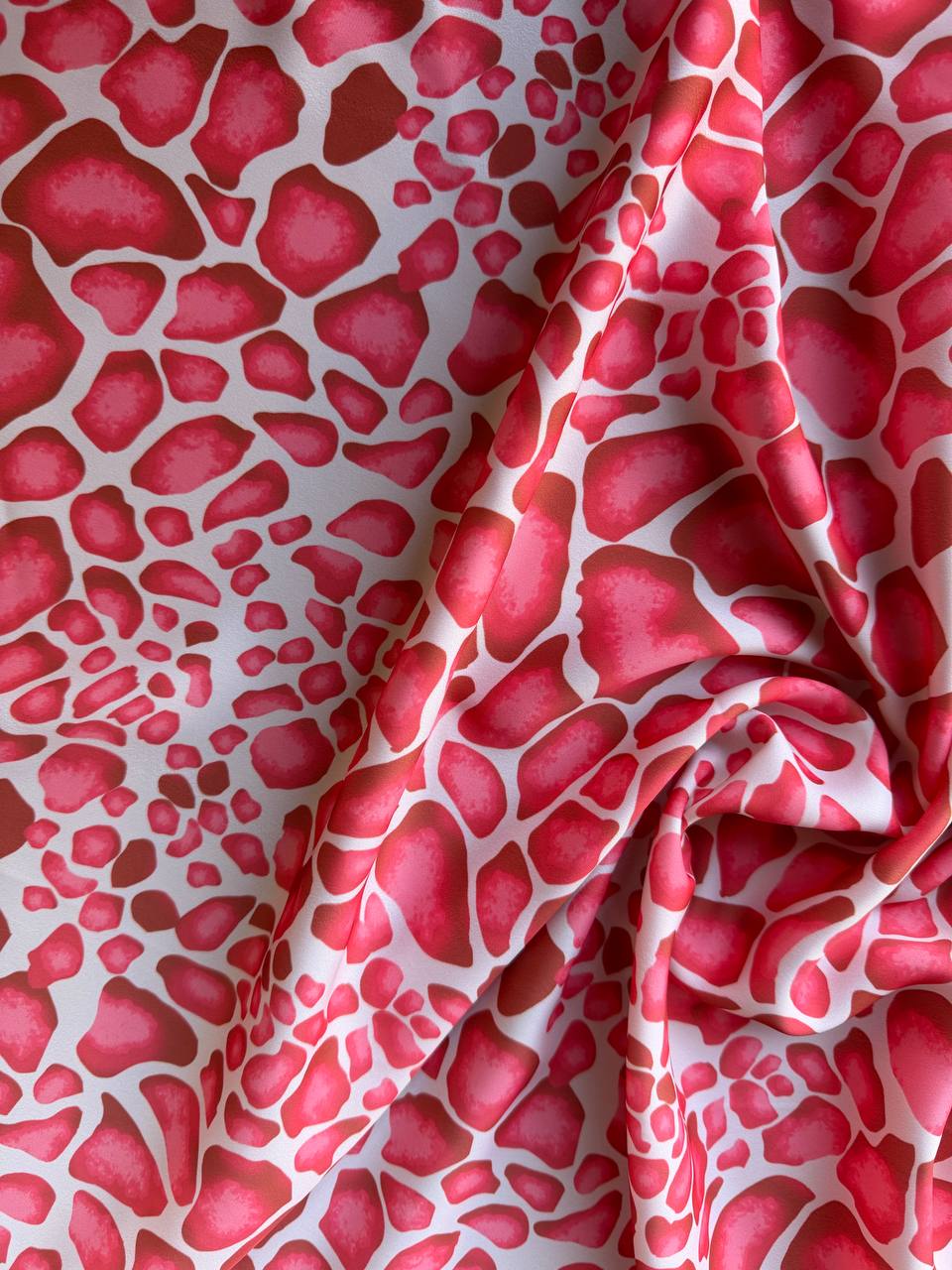 Scampolo Satin Giraffa Animalier Rossastro 3,00x2,80