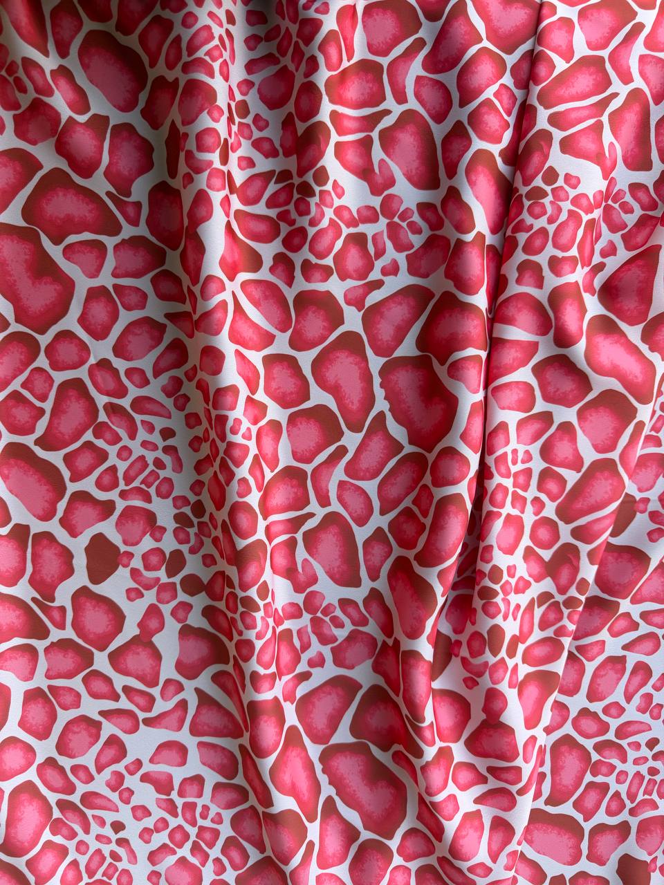 Scampolo Satin Giraffa Animalier Rossastro 3,00x2,80