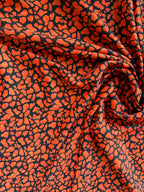 Scampolo Satin Animalier Arancione 3,00x2,80