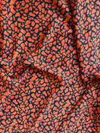 Scampolo Satin Animalier Arancione 3,00x2,80